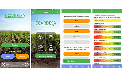 CCARDESA launches a climate smart agriculture mobile app for extension officers