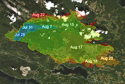 Earth Observation for Rapid Burned Area Mapping (R-BAM)