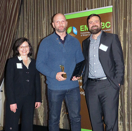 Winner of EMA of BC Emerging Environmental Professional Award – Luke Sweet